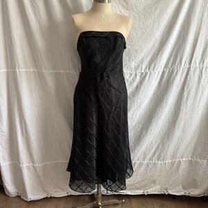 Express Black Strapless Dress